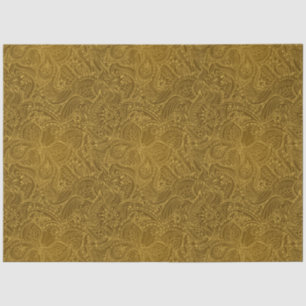 Luxury Modern Gold Natural Floral Butterfly Tissue Paper