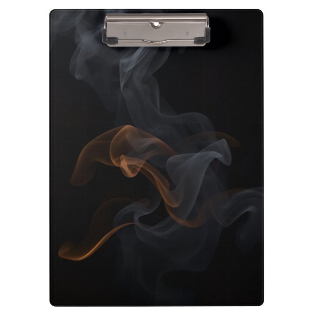 Luxury Modern Halloween Smoke Design Clipboard (Front)