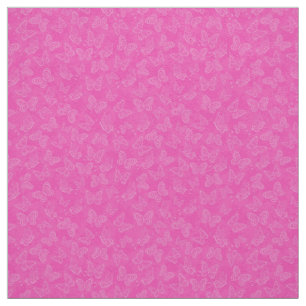 Luxury Modern Pink Natural Floral Butterfly Fabric