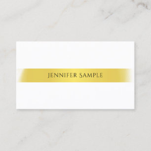 Luxury Modern Simple Elegant Design Gold Plain Business Card
