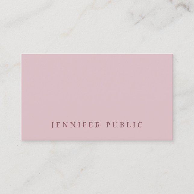 Luxury Modern Simple Template Professional Elegant Business Card (Front)