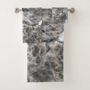 Luxury Modern Smoky Quartz Bath Towel Set