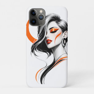 Luxury Modern Woman Portrait Art Case-Mate iPhone Case