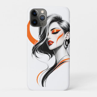 Luxury Modern Woman Portrait Art Case-Mate iPhone Case