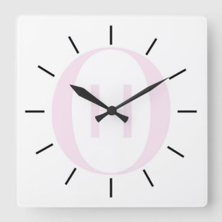 Luxury Monogram Initial Wall Clock