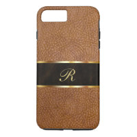 Luxury Monogram Leather Look