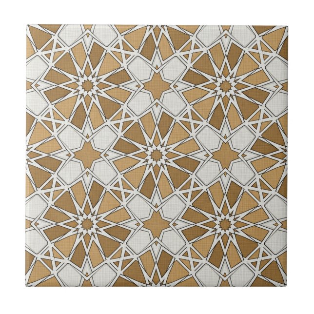 Luxury Moroccan Zellige Mosaic Pattern Tile (Front)