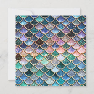 Luxury multicolor Glitter Mermaid Scales