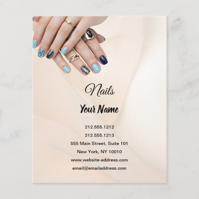 Luxury Nail Tech Flyer | Scan the QR code (Front)