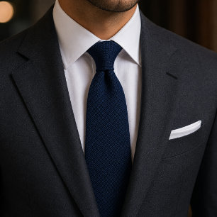 Luxury Navy Diamond Jacquard Tie