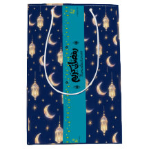 Luxury Navy Gold Ramadan Gift Bag