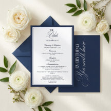 Luxury Navy Wedding Details