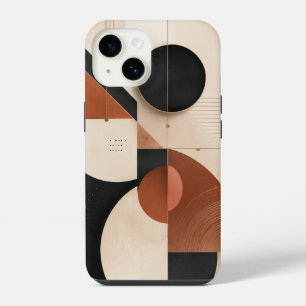 Luxury Neutral Geometric Aesthetic iPhone 14 Case