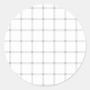 Luxury Neutral Plaid Gift Sticker