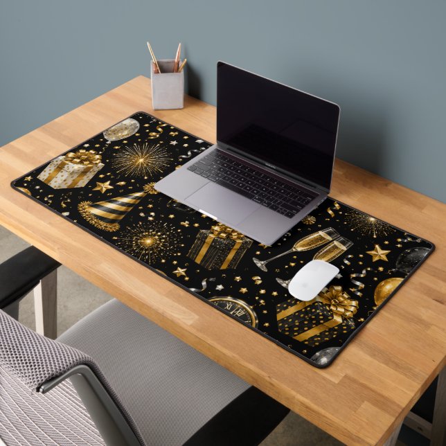 Luxury New Year Celebration Pattern Desk Mat (Office 2)