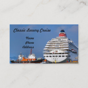 Luxury Ocean Cruise Liner Business Card
