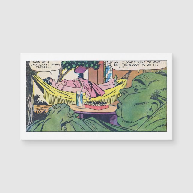 Luxury of Laziness Vintage Comic Panel (Front)