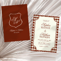 Luxury Old Money Deep Burgundy Ivory Wedding