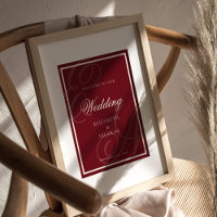 Luxury Old Money Monogram Wedding Welcome