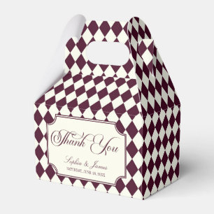 Luxury Old Money Wine Ivory Vintage Wedding Favour Box