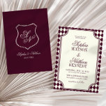 Luxury Old Money Wine Vintage Ivory Wedding Invitation<br><div class="desc">This is a Luxury Old Money Wine Vintage Ivory Wedding Invitation!</div>