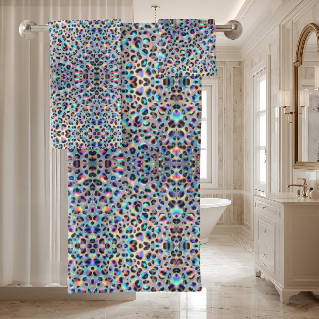 Luxury Opal | Leopard Print Towel Set (Creator Uploaded)