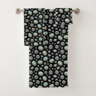 Luxury Opals and Diamonds Towel Set