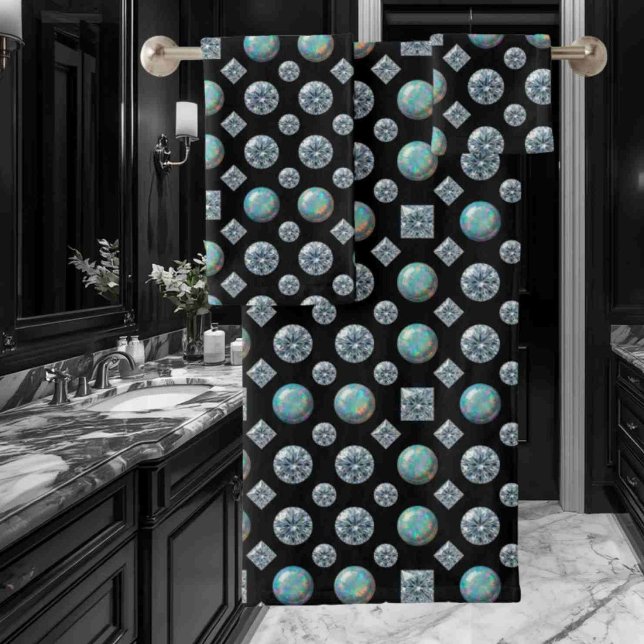 Luxury Opals and Diamonds Towel Set (Creator Uploaded)