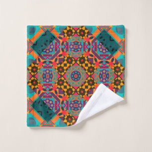 Luxury ornamen arabesque seamless pattern wash cloth