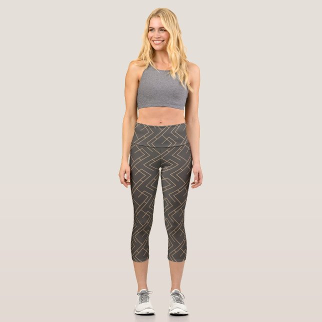 Luxury Ornaments 19 Capri Leggings (Front)