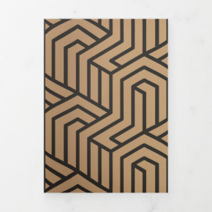 Luxury Ornaments 23 Tri-Fold Holiday Card