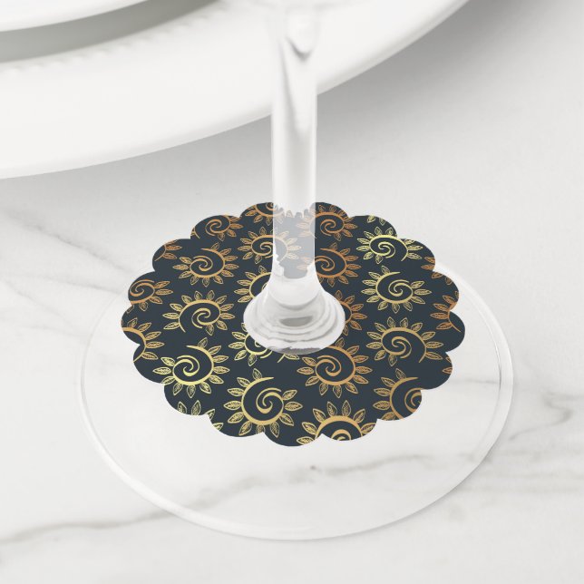 Luxury Ornaments 39 Wine Glass Tag (Close Up)
