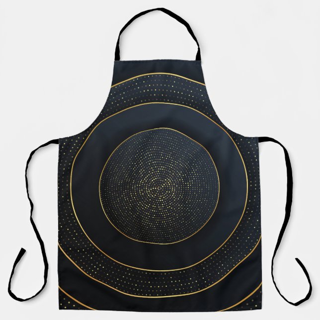 Luxury Paper Cut: Golden Gradient. Apron (Front)