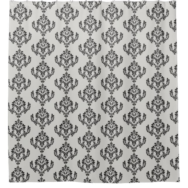 Luxury Pattern Personalised Shower Curtain (Front)