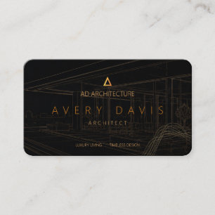 Luxury Penthouse Architect Business Card