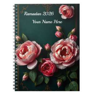 Luxury Peony Arabesque Notebook