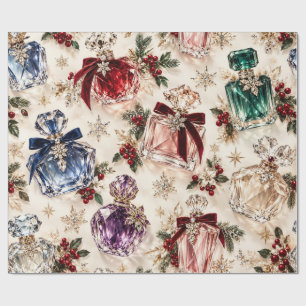 Luxury Perfume Christmas Elegance Wrapping Paper