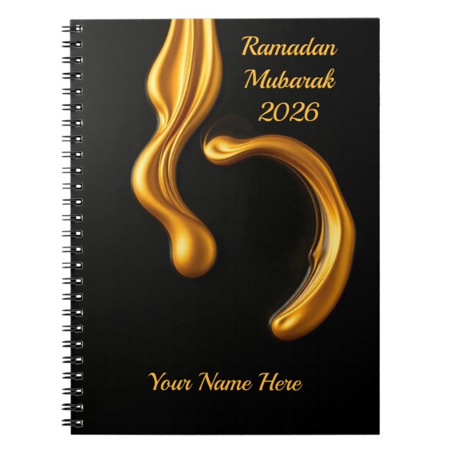 Luxury Perfume Vibe Islamic Notebook (Front)