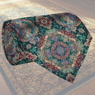 Luxury Persian Designer Rug Faux Silk Neck Tie