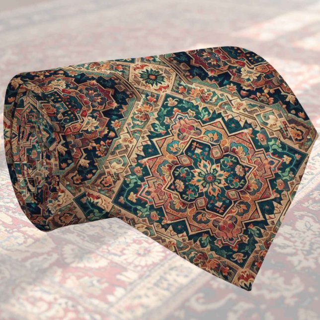 Luxury Persian Designer Rug | Faux Silk Neck Tie (Creator Uploaded)