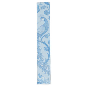Luxury Persian Pale Peacock Blue Pattern Long Table Runner