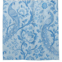 Luxury Persian Pale Peacock Blue Pattern
