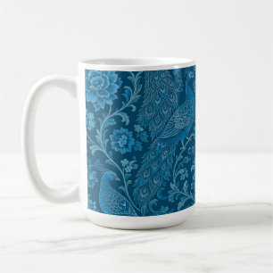 Luxury Persian This Rich Peacock Blue Pattern Coffee Mug