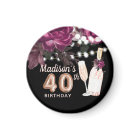 Luxury Personalised 40th Birthday Wine Rose