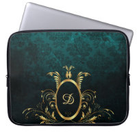 Luxury Personalised Damask Turquoise