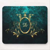 Luxury Personalised Damask Turquoise