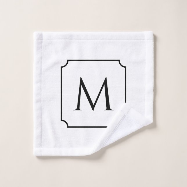 Luxury Personalised Monogram Spa Bathroom Wash Cloth (Wash Cloth)