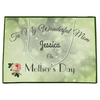 Luxury personalised Mother's Day Large Gift Bag