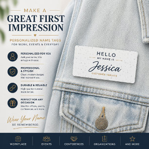 Luxury Personalised Professional Name Tag