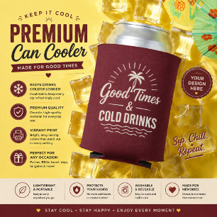 Luxury Personalised Summer Can Cooler